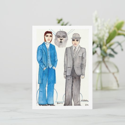 Warlocks Paper Dolls Kaart (Staand voorkant)