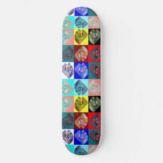 Warlong-Haul CabOver the lookGlass Rainbow Persoonlijk Skateboard (Voorkant)