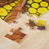 Warm Aardse Abstract Botanische Mindfulness Legpuzzel (Zijkant)
