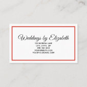 Warm Abstract Oranje Roze Waterverf Monogram Visitekaartje (Achterkant)