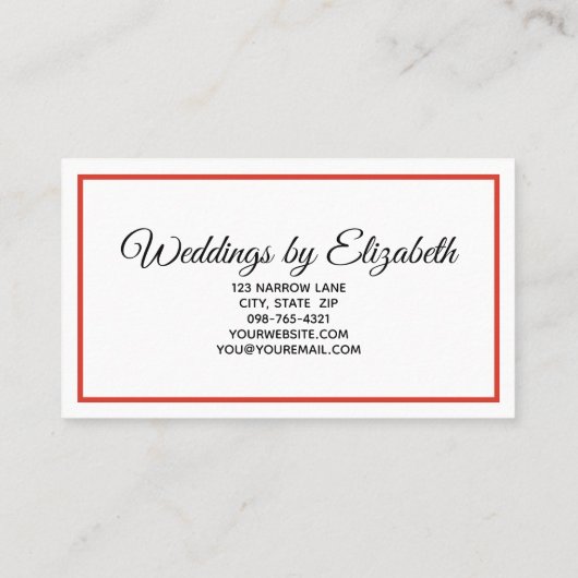 Warm Abstract Oranje Roze Waterverf Monogram Visitekaartje (Achterkant)