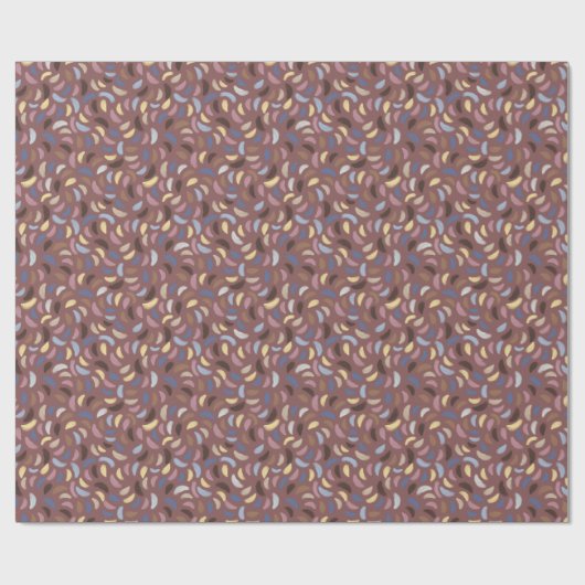 Warm Abstract penseelstreek inpakpapier (Vlak)