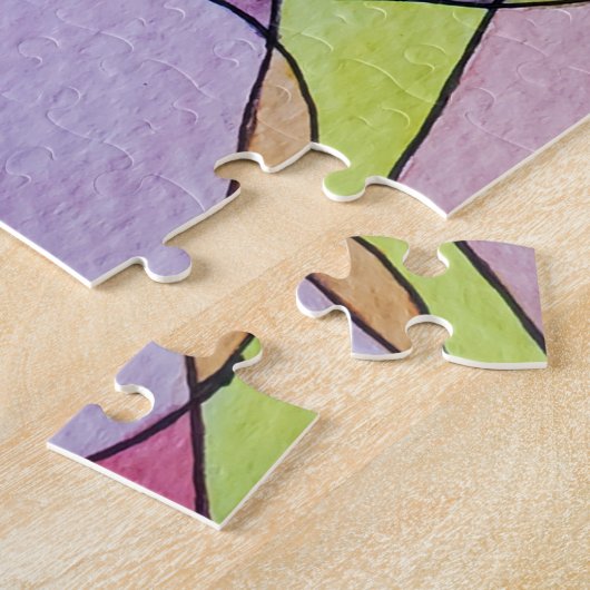 Warm Abstraction Legpuzzel (Zijkant)