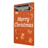 Warm Aesthetic Christmas Art – Cute Festive Icons  Mini Klembord (Angled2)