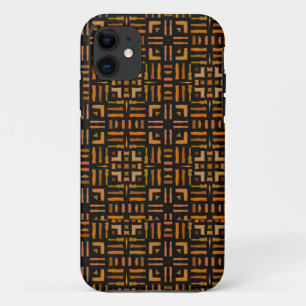 Warm African Geometric Tribal Design 2 iPhone 11 Hoesje
