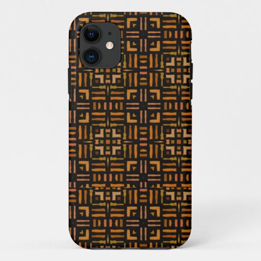 Warm African Geometric Tribal Design 2 Case-Mate iPhone Case (Achterkant)