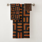 Warm African Tribal Design Bad Handdoek (Insitu)