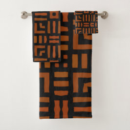 Warm African Tribal Design Bad Handdoek