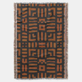 Warm African Tribal Design Deken (Voorkant Verticaal)