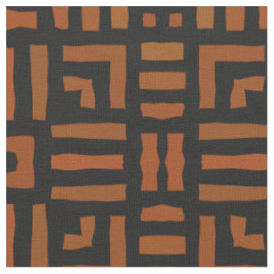 Warm African Tribal Design Stof