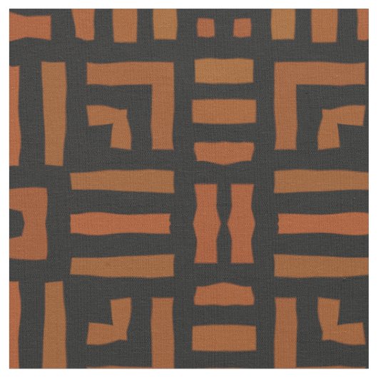 Warm African Tribal Design Stof (Close Up)