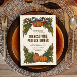 Warm Americana Harvest Thanksgiving Kaart