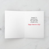 Warm and Fuzzy Bear Valentine's Day Card Feestdagen Kaart (Binnen)