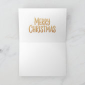 Warm and Peaceful Christmas Minimalist Card Art Feestdagen Kaart (Binnen)