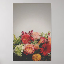 Warm Autumn Bouquet Design Poster