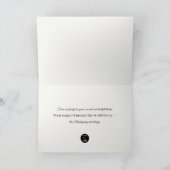 Warm Autumn Florals Happy Thanksgiving Feestdagen Kaart (Binnen)