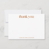 Warm Autumn Geometric Stripes Custom Vrijgezellenf Bedankkaart (Voorkant)