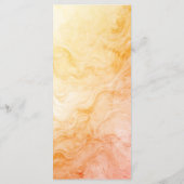 Warm Autumn Marble Wedding Menu (Achterkant)