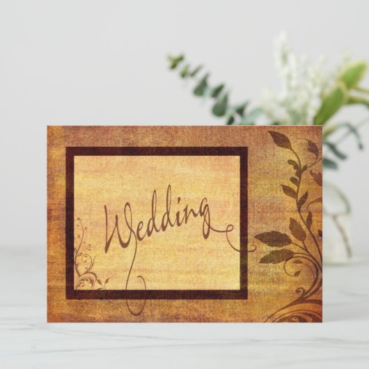 Warm Autumn Romance Betaalbaar Weddenschap 5 x 7 Kaart (Staand voorkant)