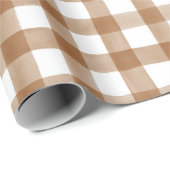 Warm Autumn Rust English Country Check Play Gift Cadeaupapier (Rol Hoek)