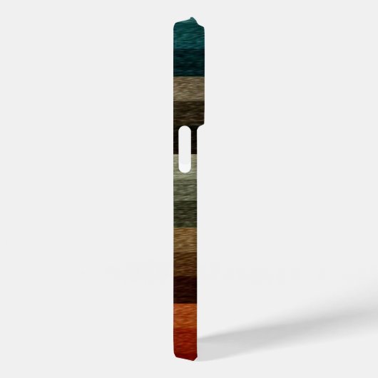 Warm Autumn Striped Pattern, Earth Tones Case-Mate iPhone Case (Achterkant / Rechts)