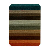 Warm Autumn Striped Pattern, Earth Tones Magneet (Verticaal)
