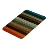 Warm Autumn Striped Pattern, Earth Tones Magneet (Linkerzijde)