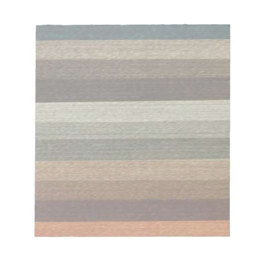 Warm Autumn Striped Pattern, Earth Tones Notitieblok (Voorkant)