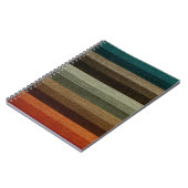  Warm Autumn Striped Pattern, Earth Tones Notitieboek (Linkerzijde)
