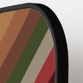 Warm Autumn Stripes Pickleball Paddle (Links Detail)