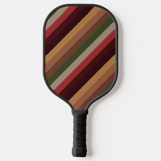 Warm Autumn Stripes Pickleball Paddle (Achterkant)
