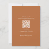 Warm Autumn Sunflower Terracotta Wedding Save The Date (Achterkant)