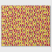 Warm Autumnal Geometric Harlequin Cadeaupapier (Vlak)