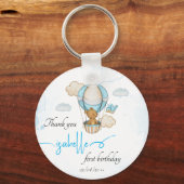Warm ballon Sleutelhanger Memory gift verjaardag (Voorkant)