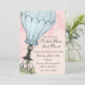 Warm-ballon - Virtueel huwelijk Kaart (Staand voorkant)