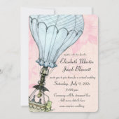 Warm-ballon - Virtueel huwelijk Kaart (Voorkant)