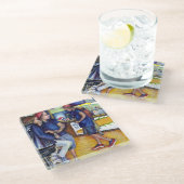 Warm Beer, koude Mannen en ik ben Hot Glazen Onderzetter (Schuin)