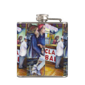 Warm Beer, koude Mannen en ik ben Hot Heupfles (Achterkant)