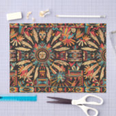 Warm Beige "Aztec Dream" Decoratief Weefselpapier Tissuepapier (Craft)