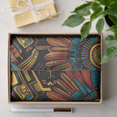 Warm Beige "Aztec Dream" Decoratief Weefselpapier Tissuepapier (Geschenk)