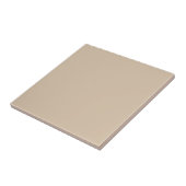 Warm Beige Ceramic Tile 4.25 Inch Square Tegeltje (Zijkant)