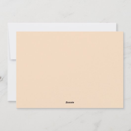 Warm beige en bruin Thanksgiving feest Feestdagenkaart (Achterkant)