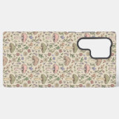 Warm Beige Fungi Seamless Pattern Samsung Galaxy Hoesje (Achterkant horizontaal)