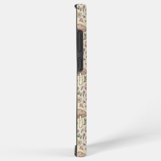Warm Beige Fungi Seamless Pattern Samsung Galaxy Hoesje (Rechterkant)