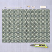 Warm Beige Gray Mosaic Patterned Tissue Paper Tissuepapier (Craft)