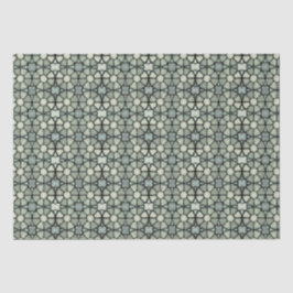 Warm Beige Gray Mosaic Patterned Tissue Paper Tissuepapier