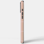 Warm Beige Rasterpatroon Minimalistisch Zachte Sch Case-Mate iPhone Case (Achterkant / Links)