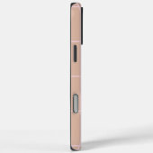 Warm Beige Rasterpatroon Minimalistisch Zachte Sch Case-Mate iPhone Case (Achterkant / Rechts)