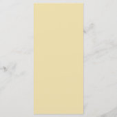 Warm Beige Romantische Bloem Menu , Trouw Menu (Achterkant)