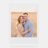 Warm Beige Romantische Foto Acryl Bord (Voorkant)